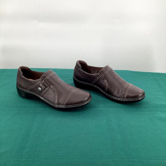 Clarks Women's Cora Poppy Dark Brown Tumbled 26156819, Size 9 US - Picture 4 of 12